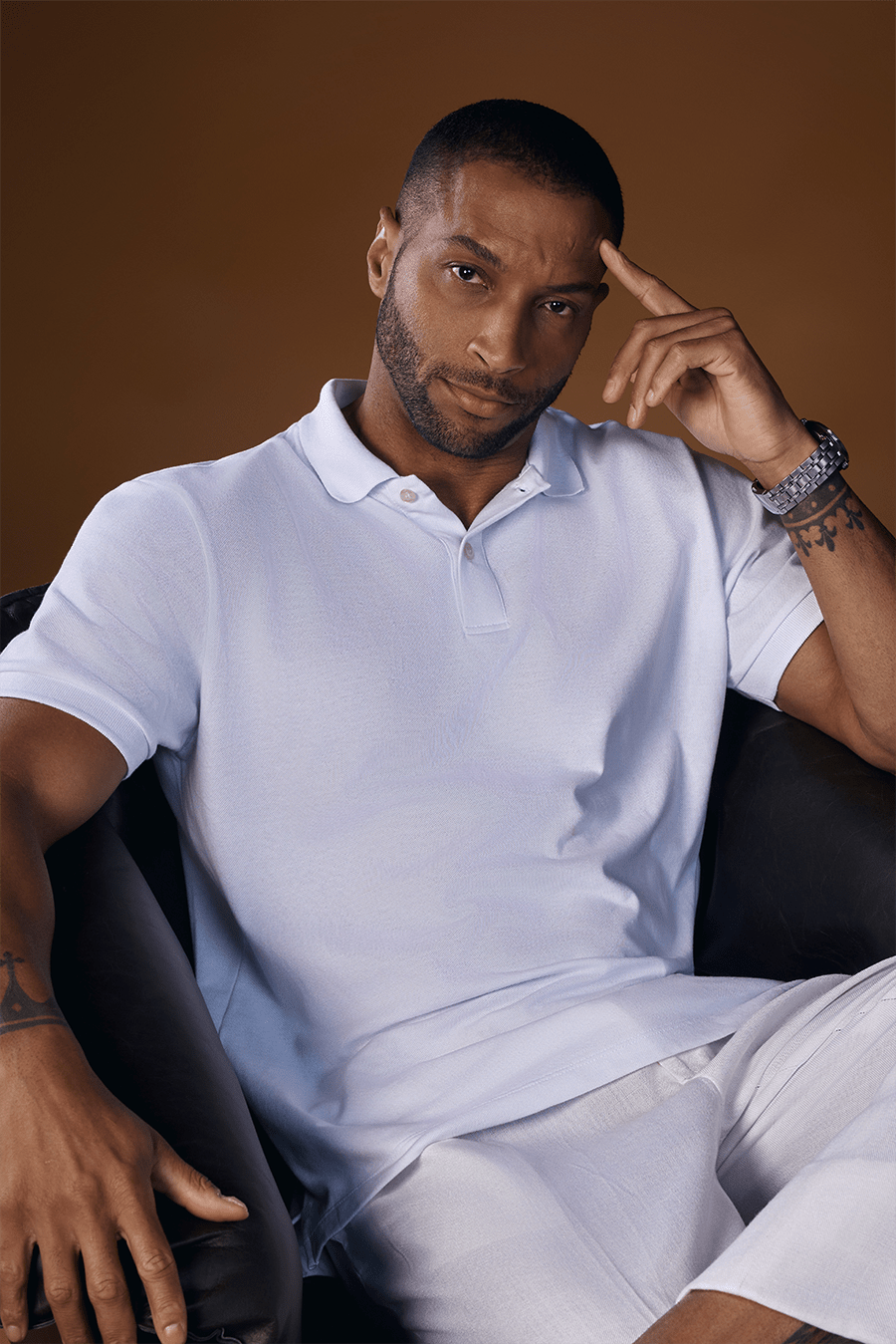 Camiseta Polo Branca - Be_cava